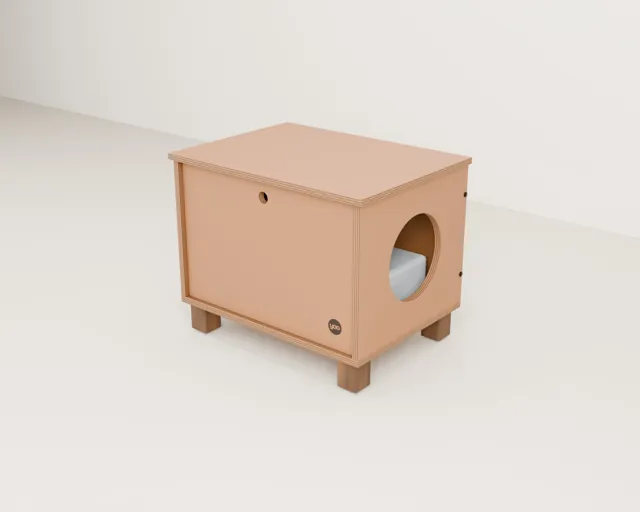 Wooden litter box enclosure · Barn