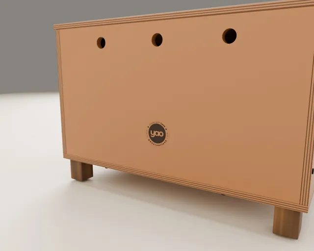Wooden litter box enclosure · Barn