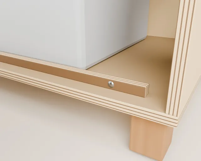 Mueble cubre-arenero de madera