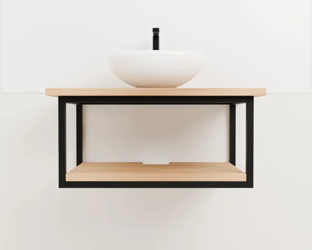 Muebles de baño de madera · Industrial