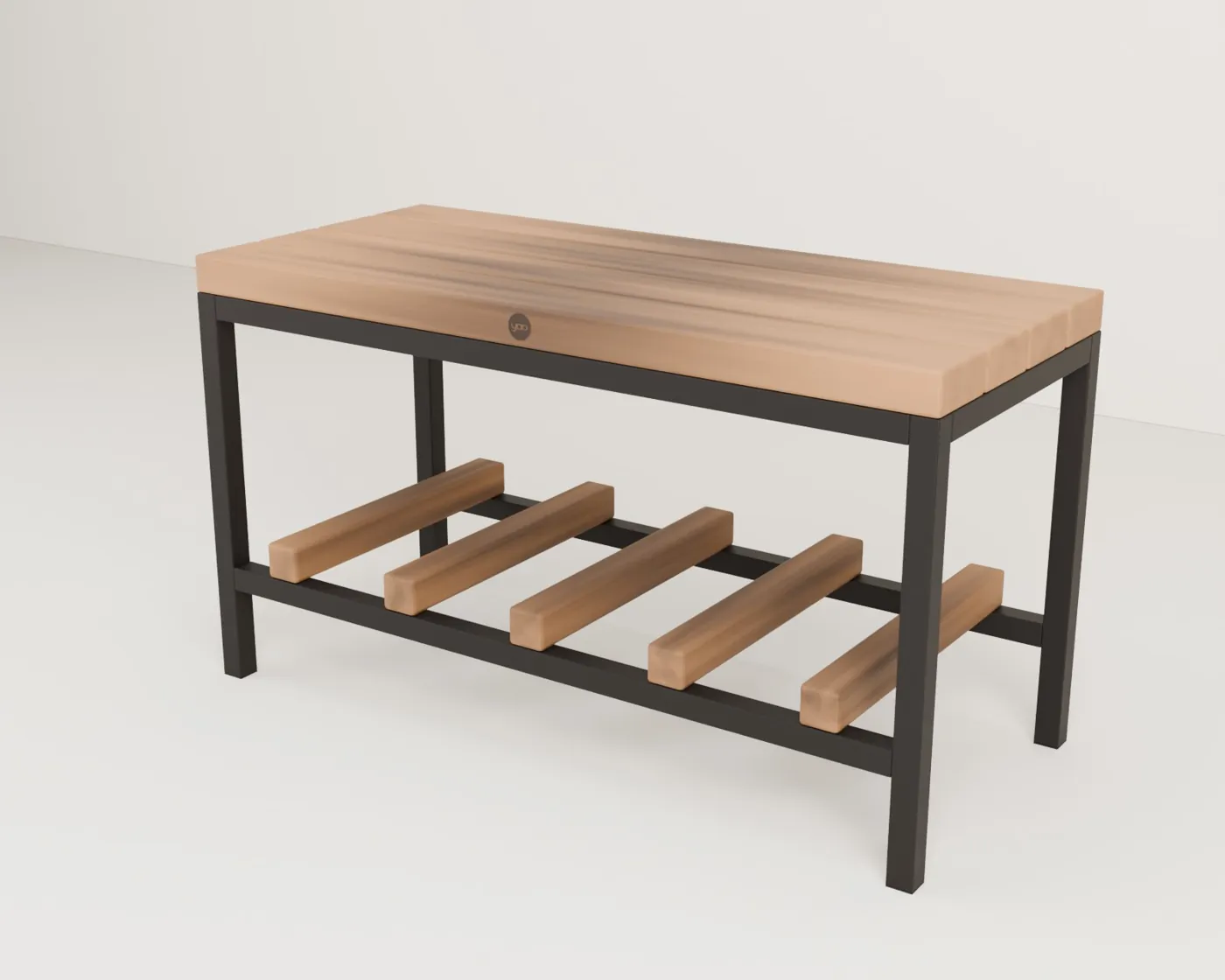 Muebles de baño de madera · Banco · 80 × 35 cm, asiento a 45