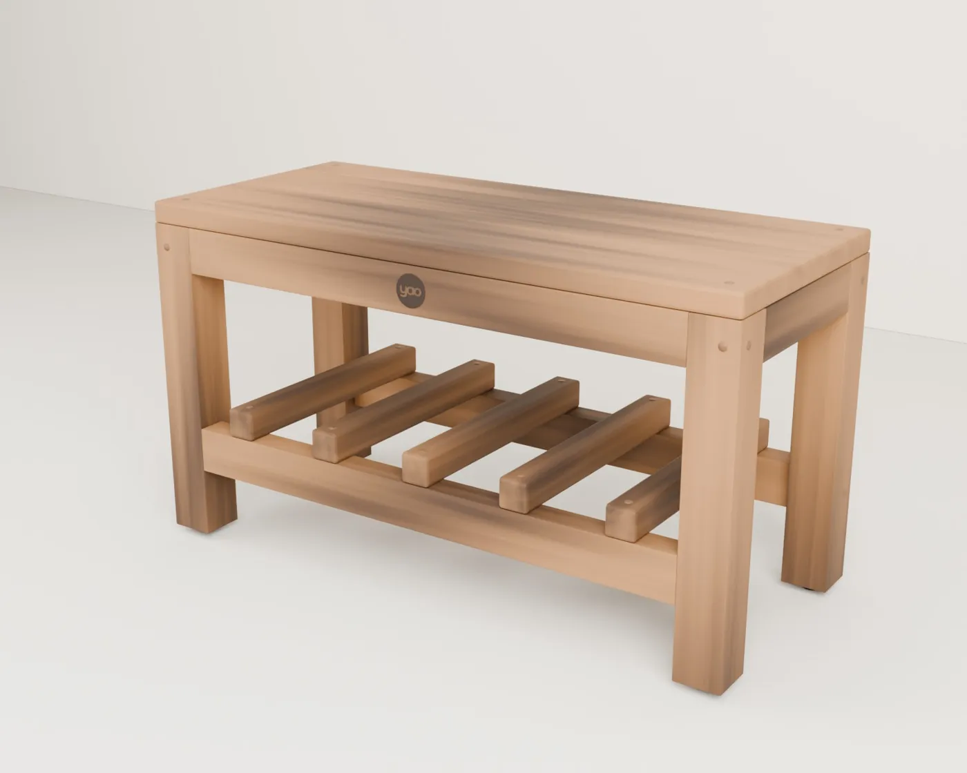 Muebles de baño de madera · Banco · 80 × 35 cm, asiento a 45