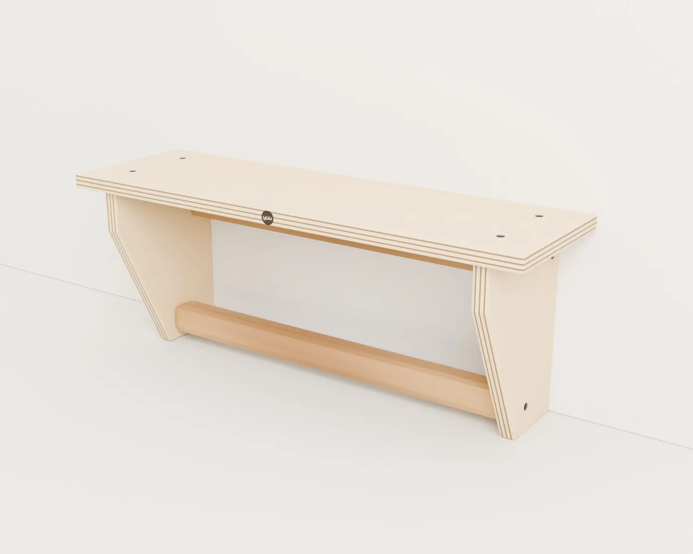 Muebles de baño de madera · Estante toallero · 60 × 18 cm