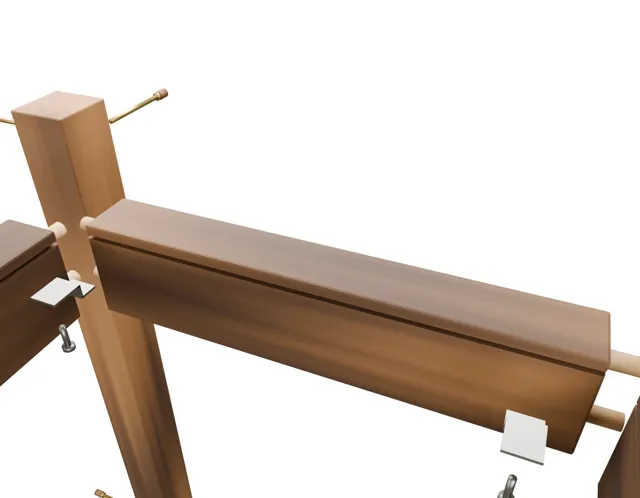 Barra alta de madera · Granero