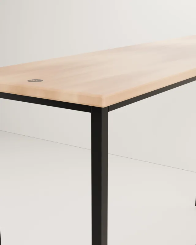 Barra alta de madera · Industrial