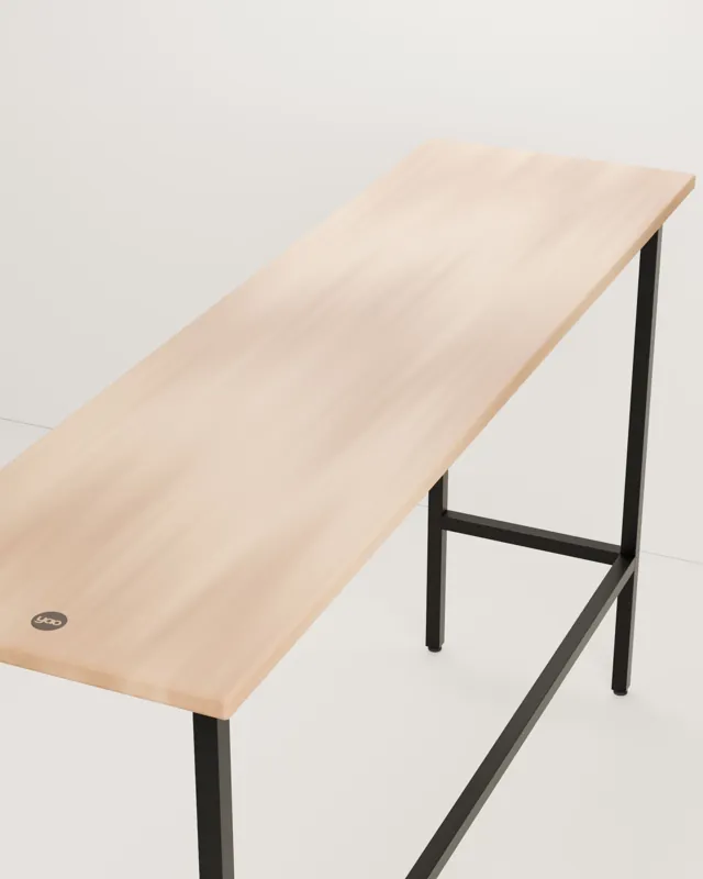 Barra alta de madera · Industrial