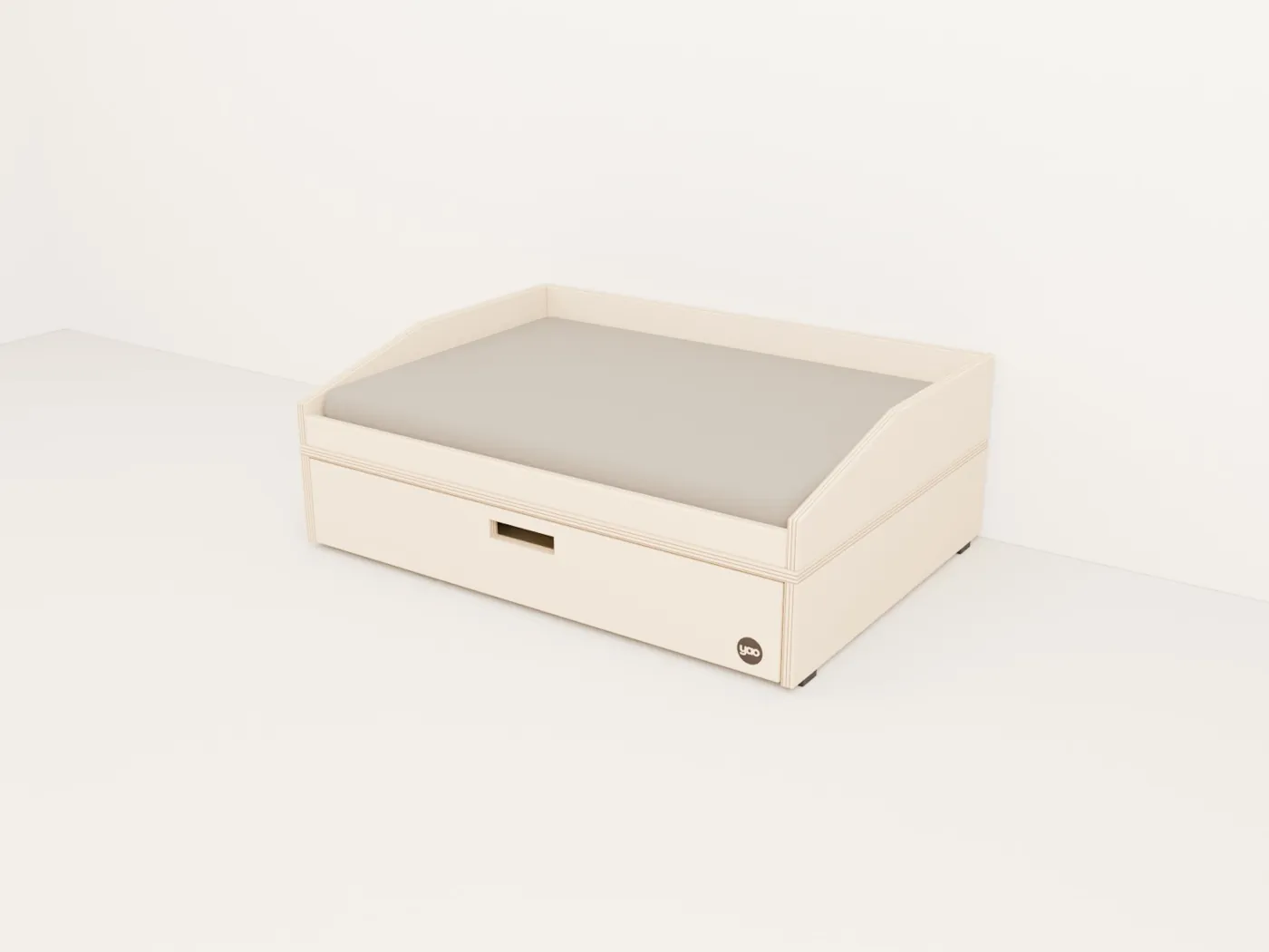 Cama para perro con cajón