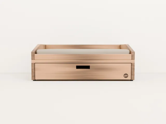 Dog bed with storage drawer · Barn