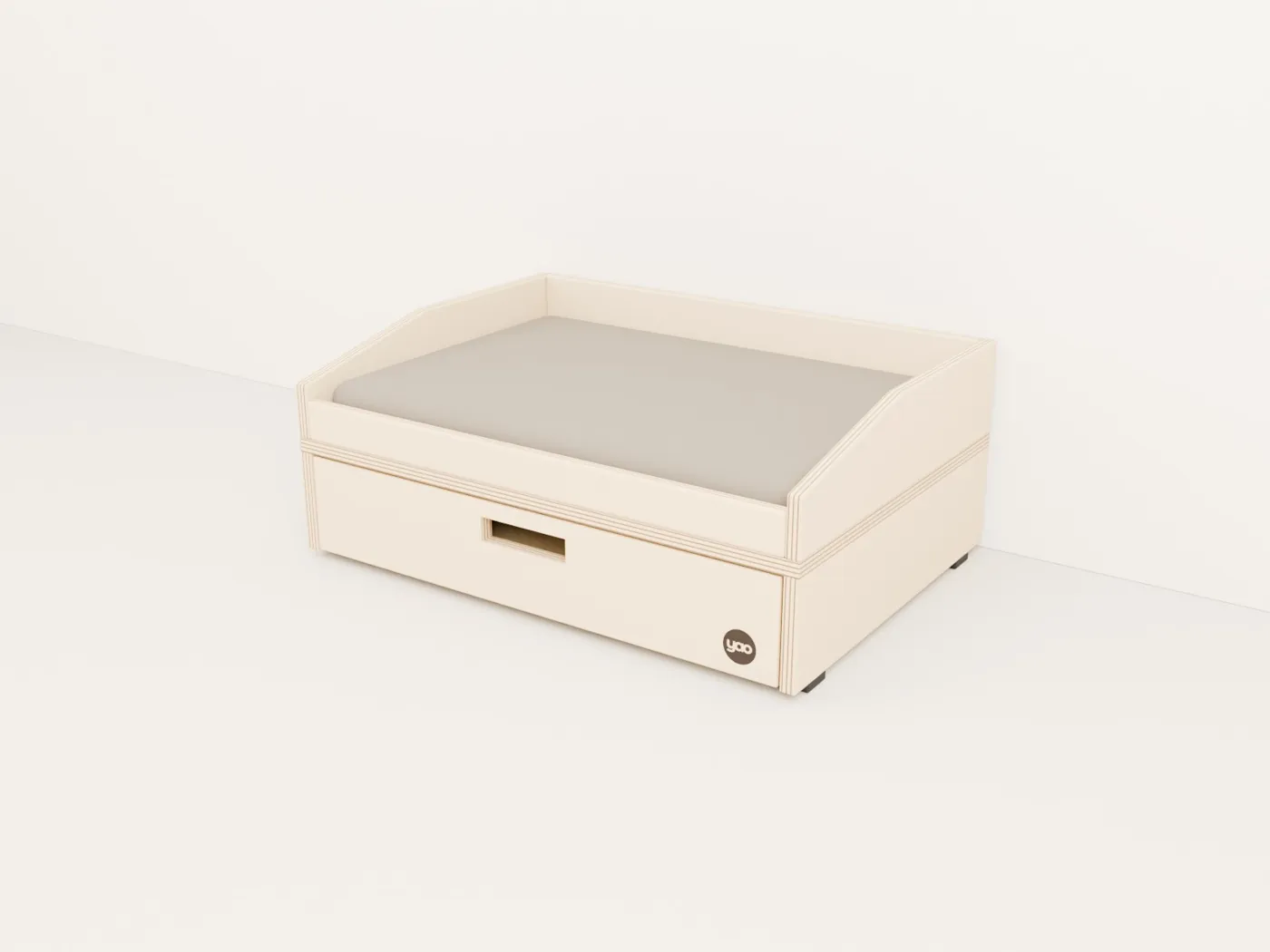 Dog bed with storage drawer · S · 70 × 50 cm · up to ≈8 kg