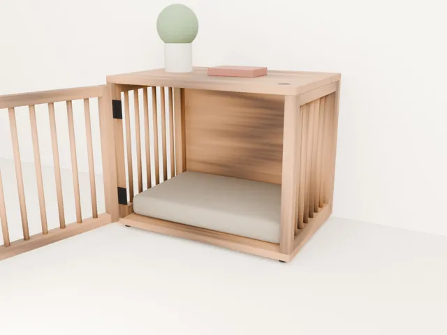Casa-mueble para perro · Granero