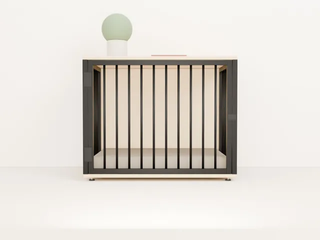 Casa-mueble para perro · Industrial