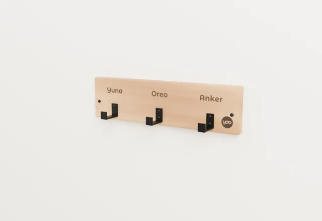 Personalized dog leash holder · Industrial
