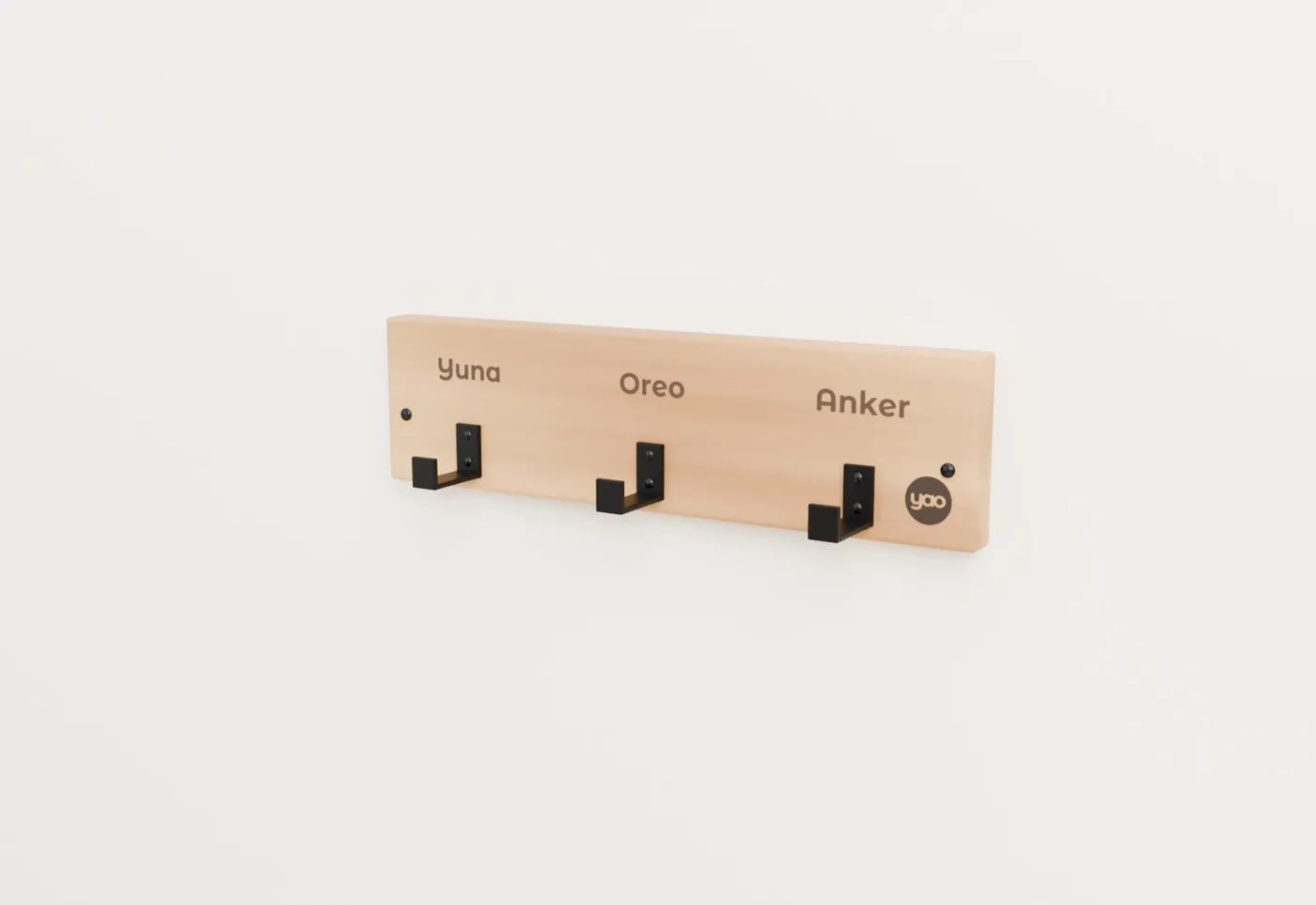 Personalized dog leash holder · Industrial