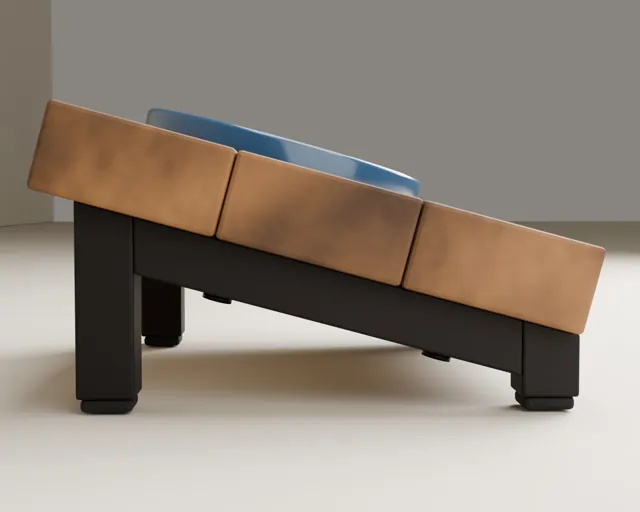 Personalised raised cat bowl stand · Forge