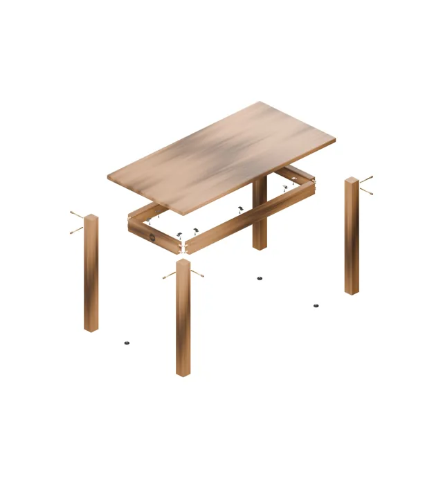 Solid wood desk · Barn