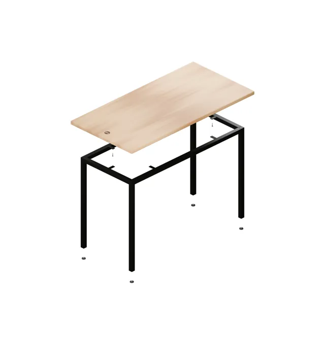 Solid wood desk · Industrial