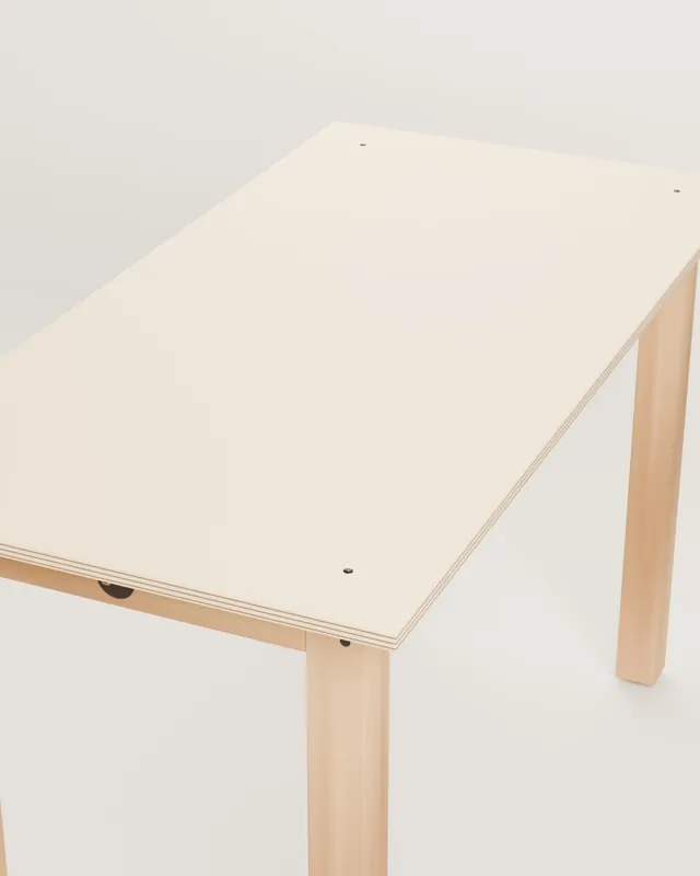 Solid wood desk