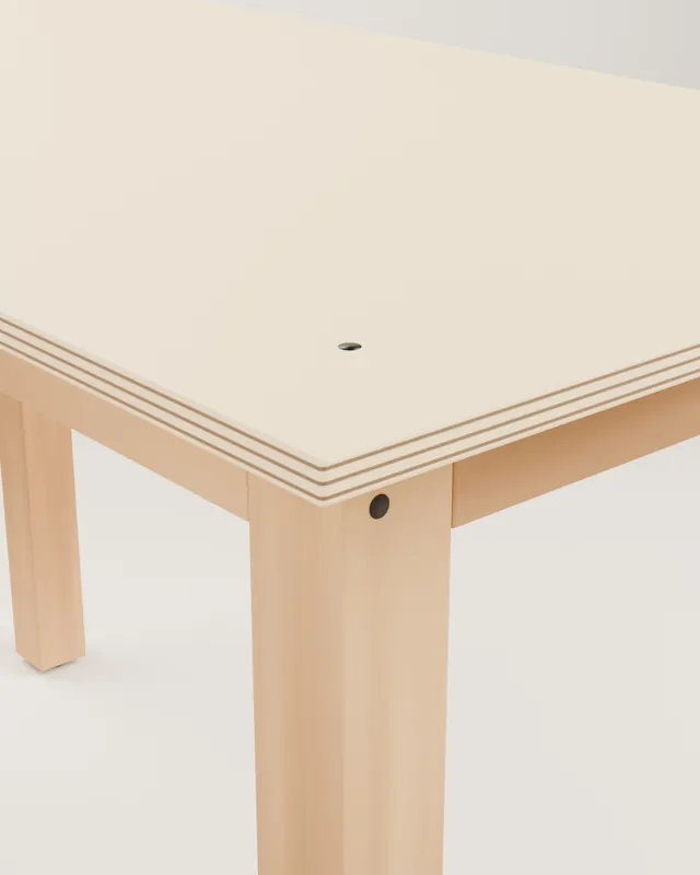 Solid wood desk