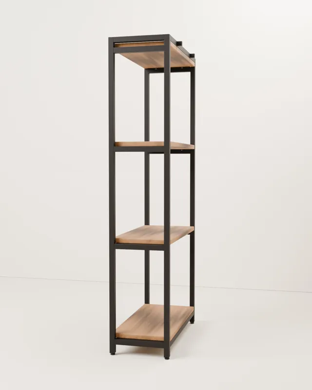Estantería alta de madera · Forja
