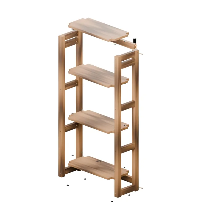 Estantería alta de madera · Granero