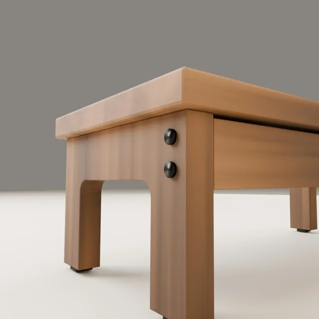 Barn: solid pine with walnut stain