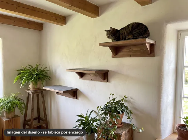 Repisas y escalones de pared para gatos · Granero · imagen del diseño