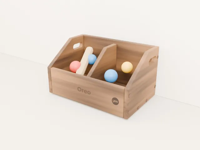 Personalized dog toy box · Barn