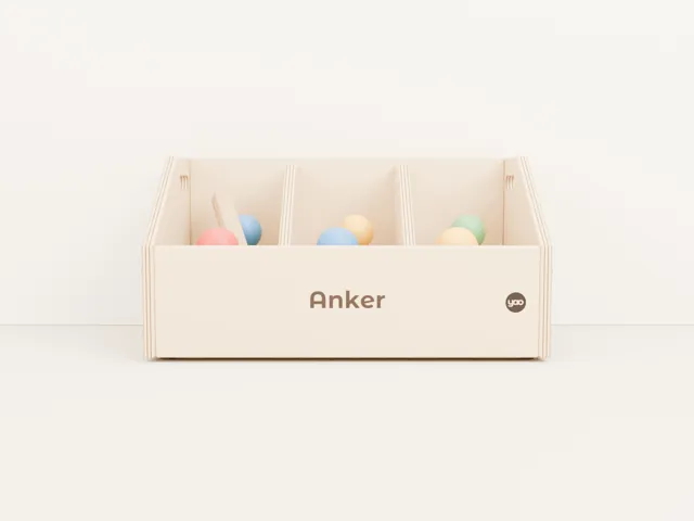 Personalized dog toy box