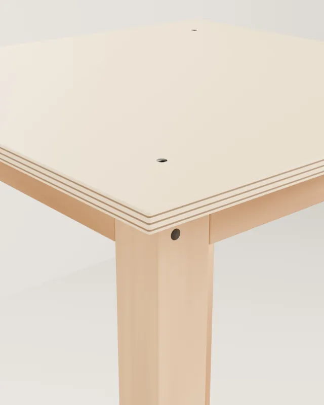 Mesa alta de bar de madera