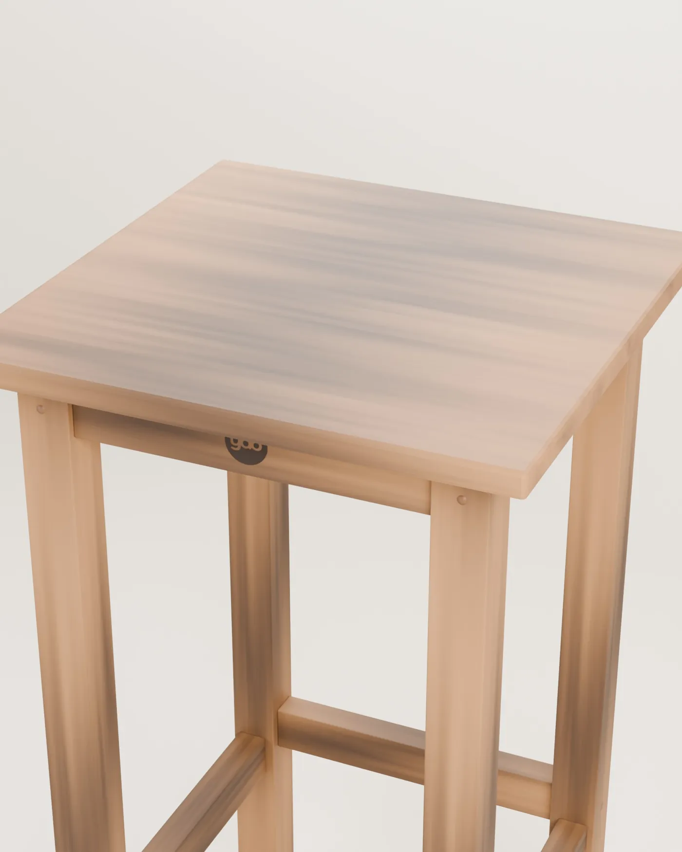Mesa alta de bar de madera · Mesa alta de bar de madera