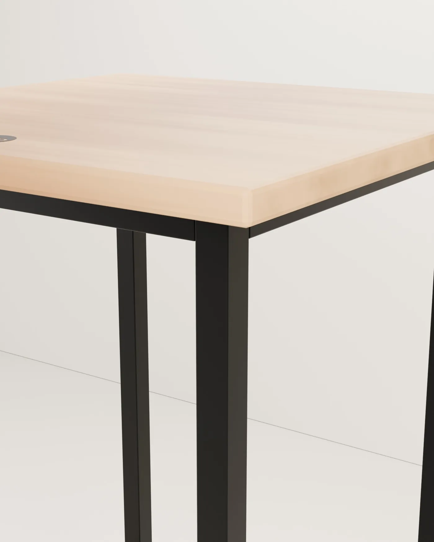 Mesa alta de bar de madera · Mesa alta de bar de madera