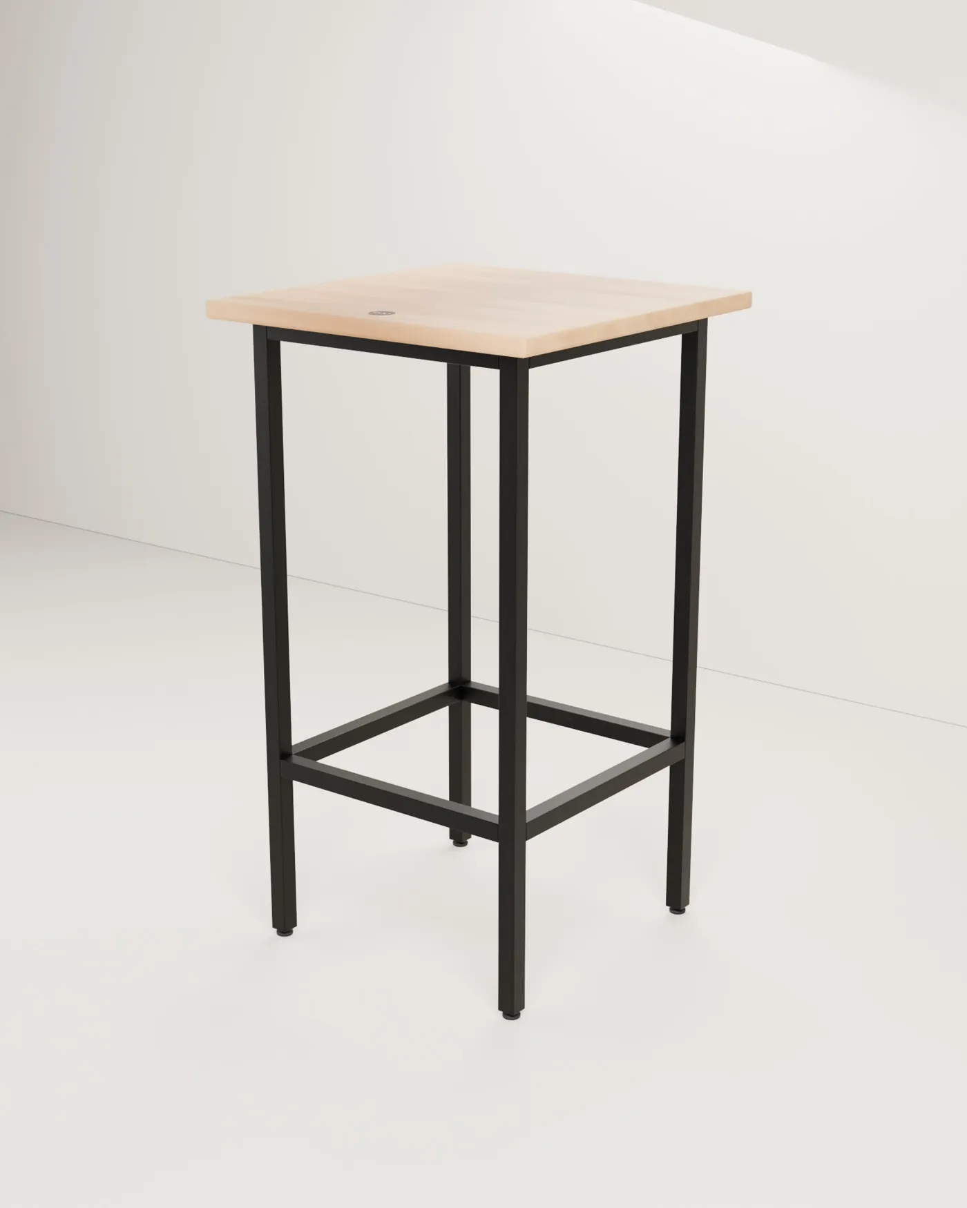 Mesa alta de bar de madera · Industrial