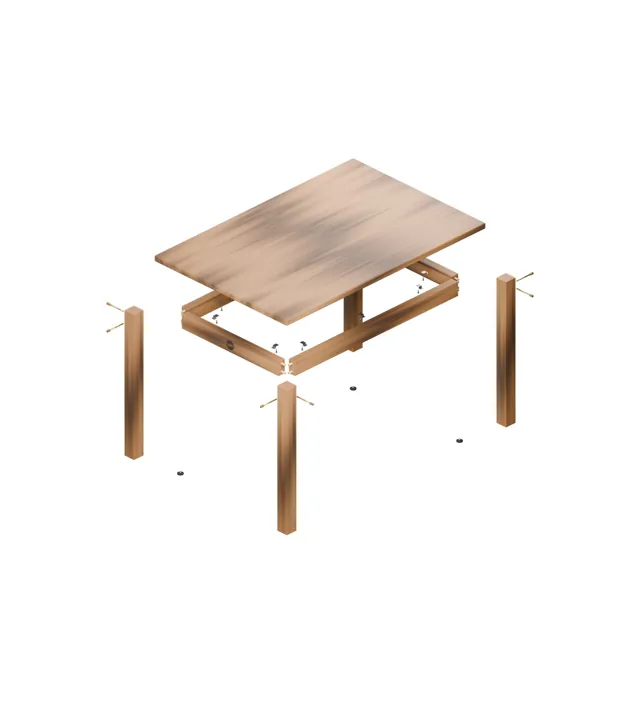 Mesa de comedor de madera · Granero