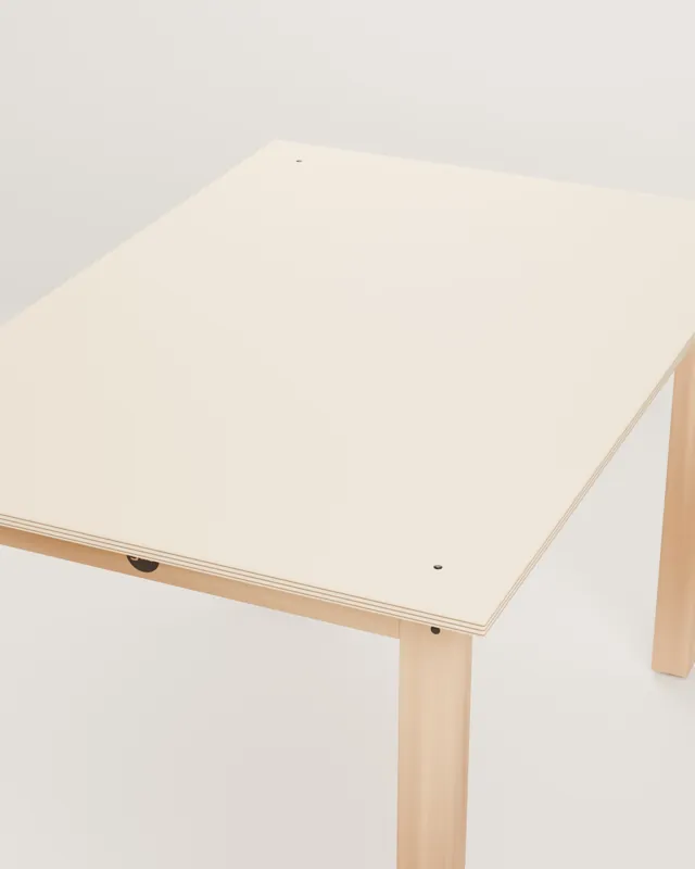 Wooden dining table