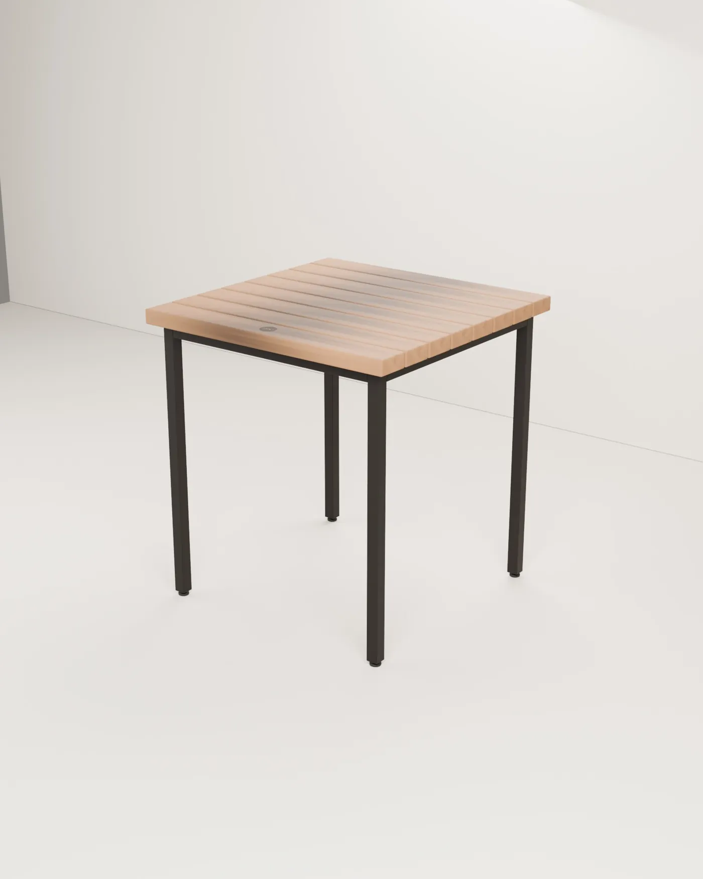 Wooden dining table · For 2 · 70 × 70 cm