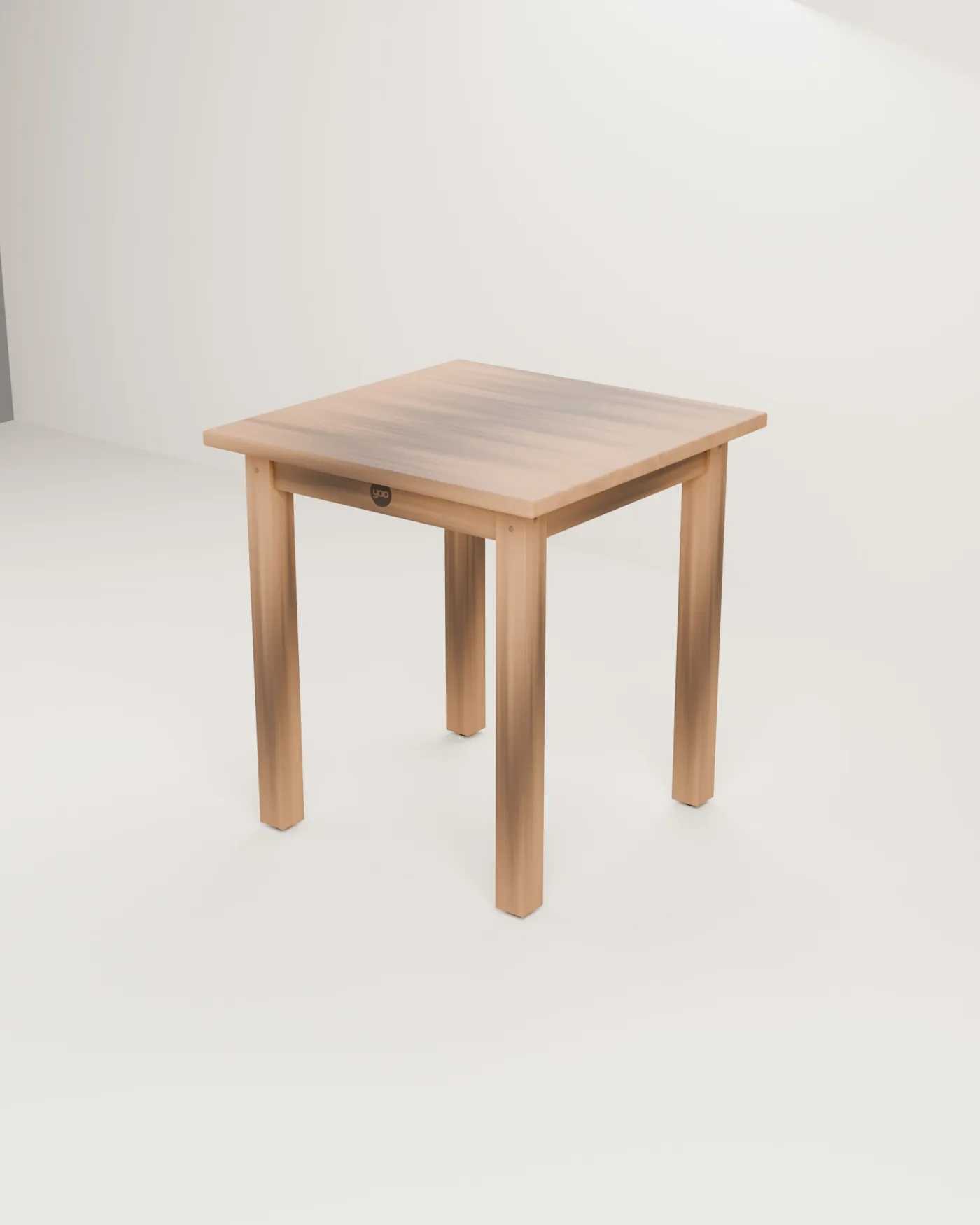 Mesa de comedor de madera · Para 2 · 70 × 70 cm