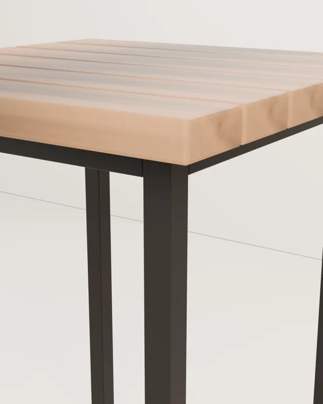 Mesa bistró industrial · Forja