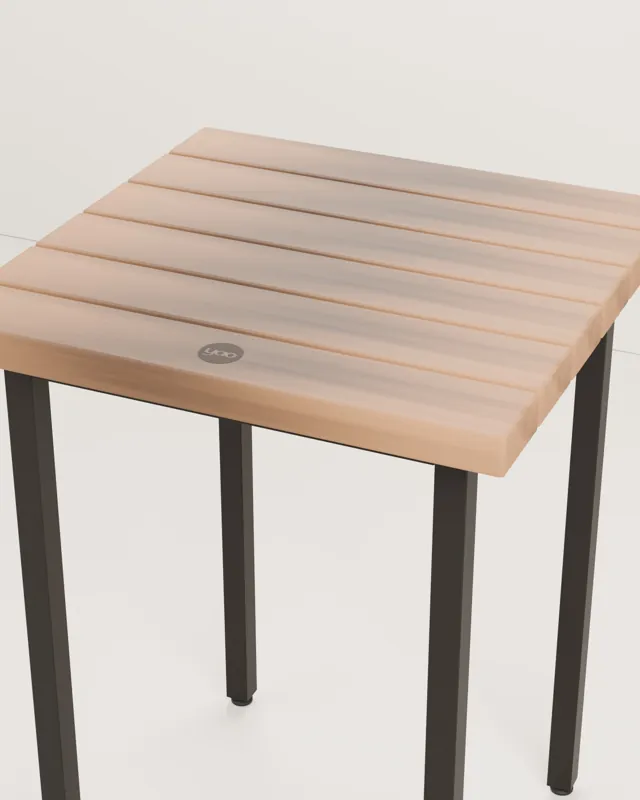 Mesa bistró industrial · Forja