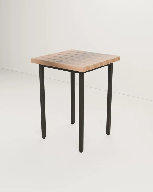 Mesa bistró industrial · Forja