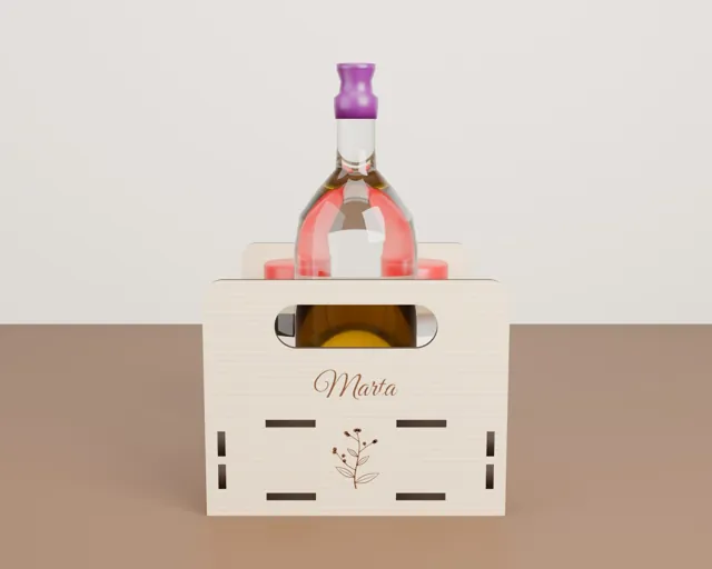 Organizador de especias y aceite de madera