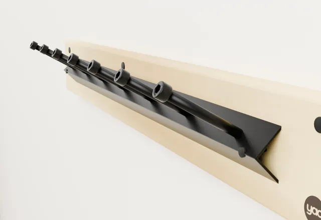 Perchero de pared con ganchos · Industrial