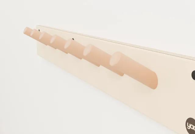 Perchero de pared con ganchos