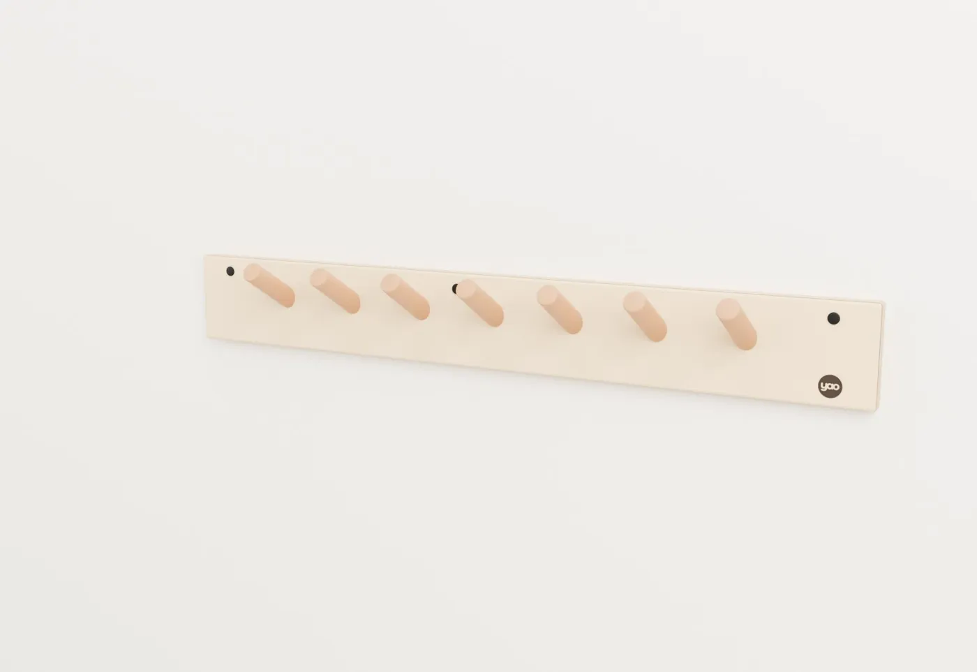 Perchero de pared con ganchos
