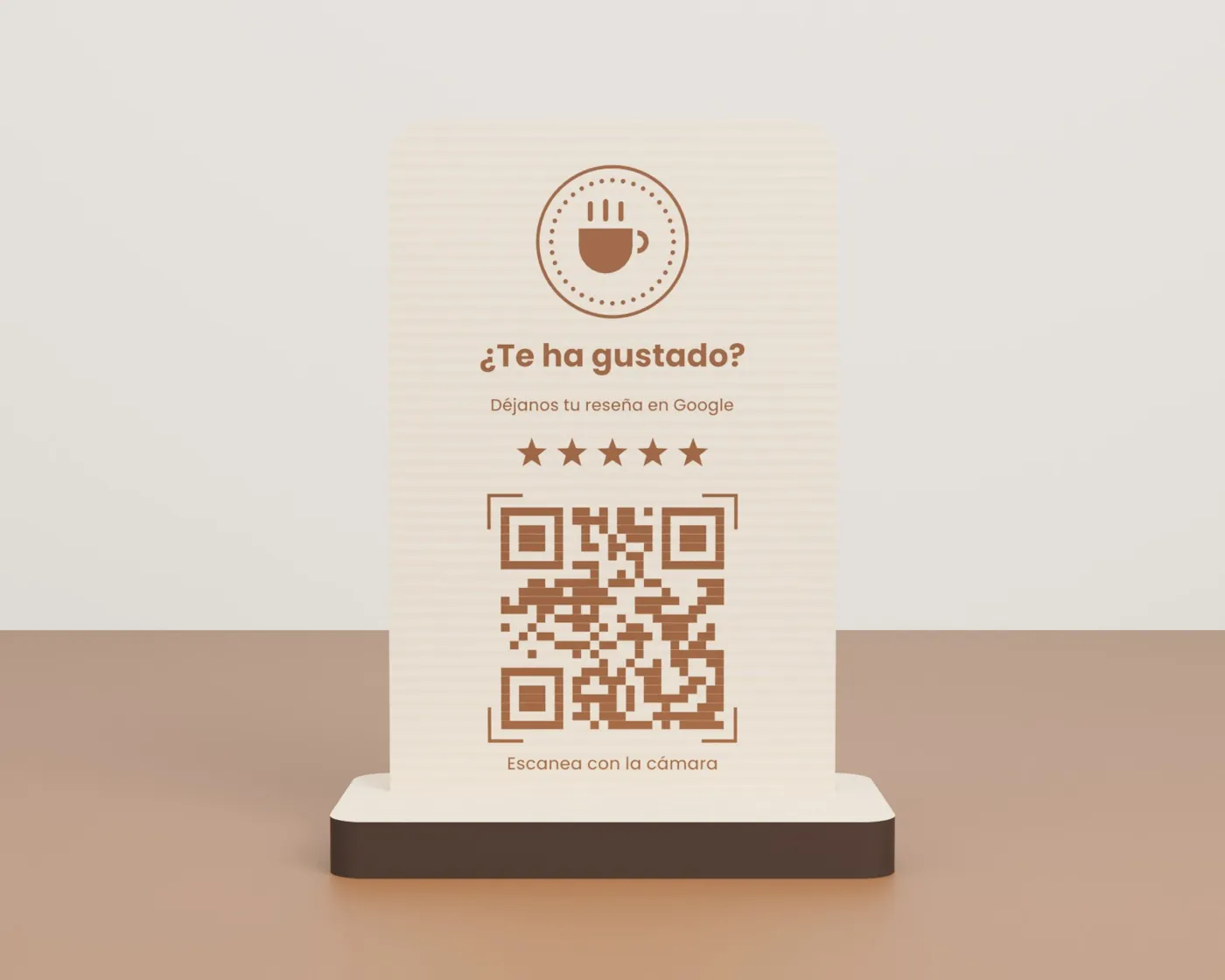 Placa QR de madera para bares y comercios · Placa QR de madera para bares y comercios