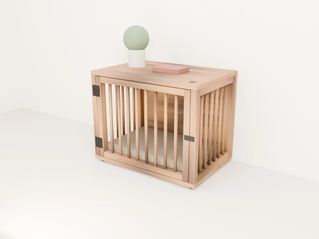 Casa-mueble para perro: casita y mesa auxiliar · Granero