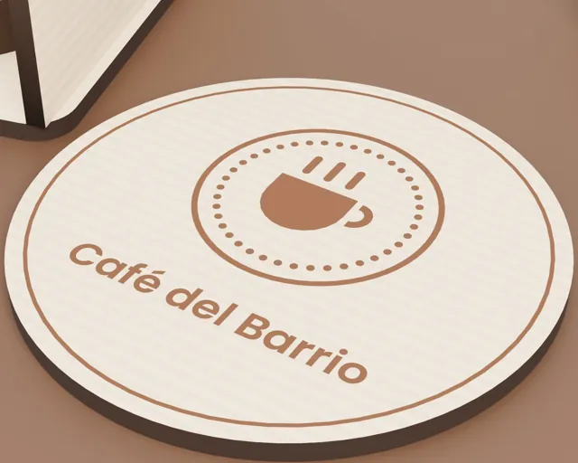 Posavasos de madera con tu logo