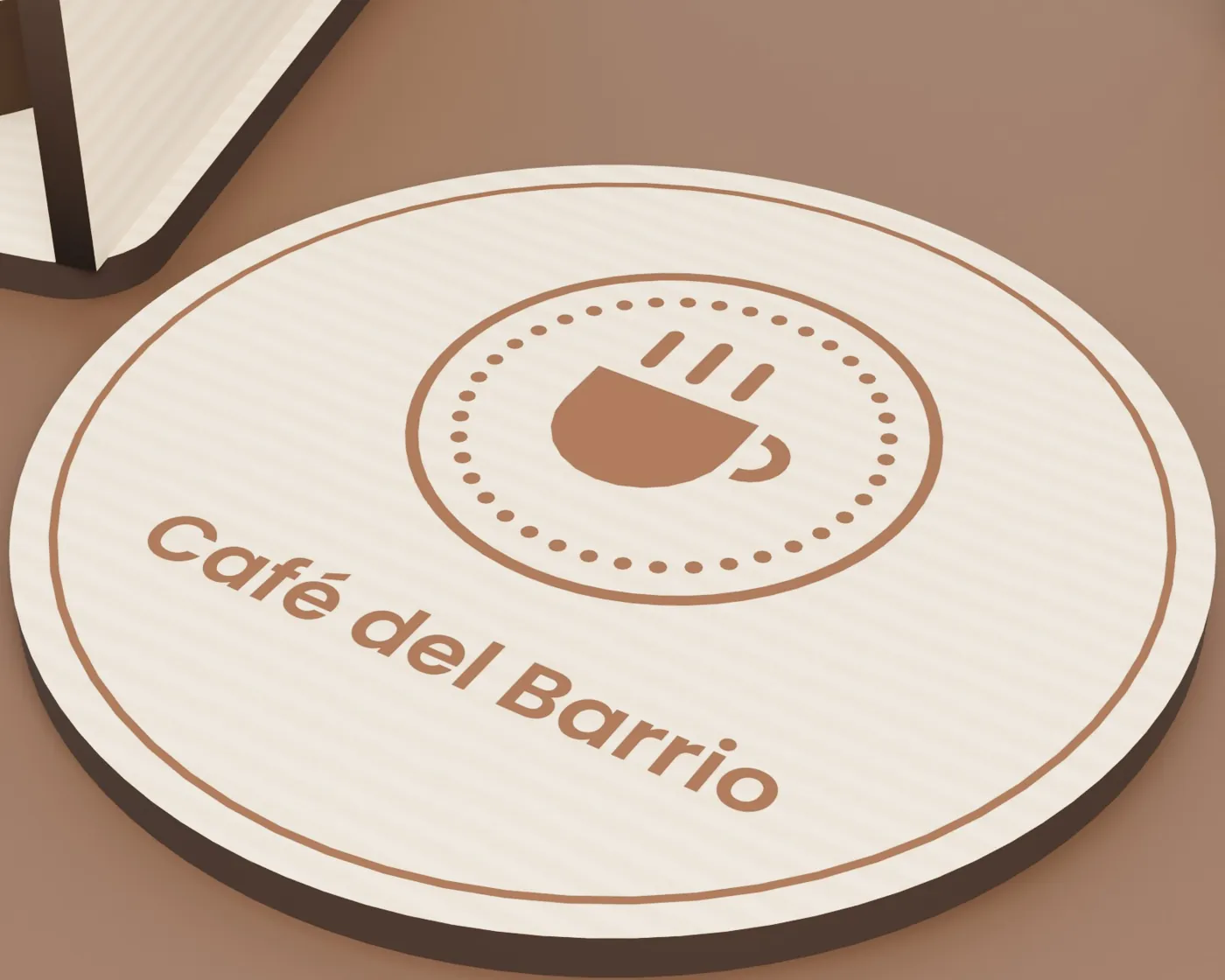 Posavasos de madera con tu logo · Posavasos de madera con tu logo