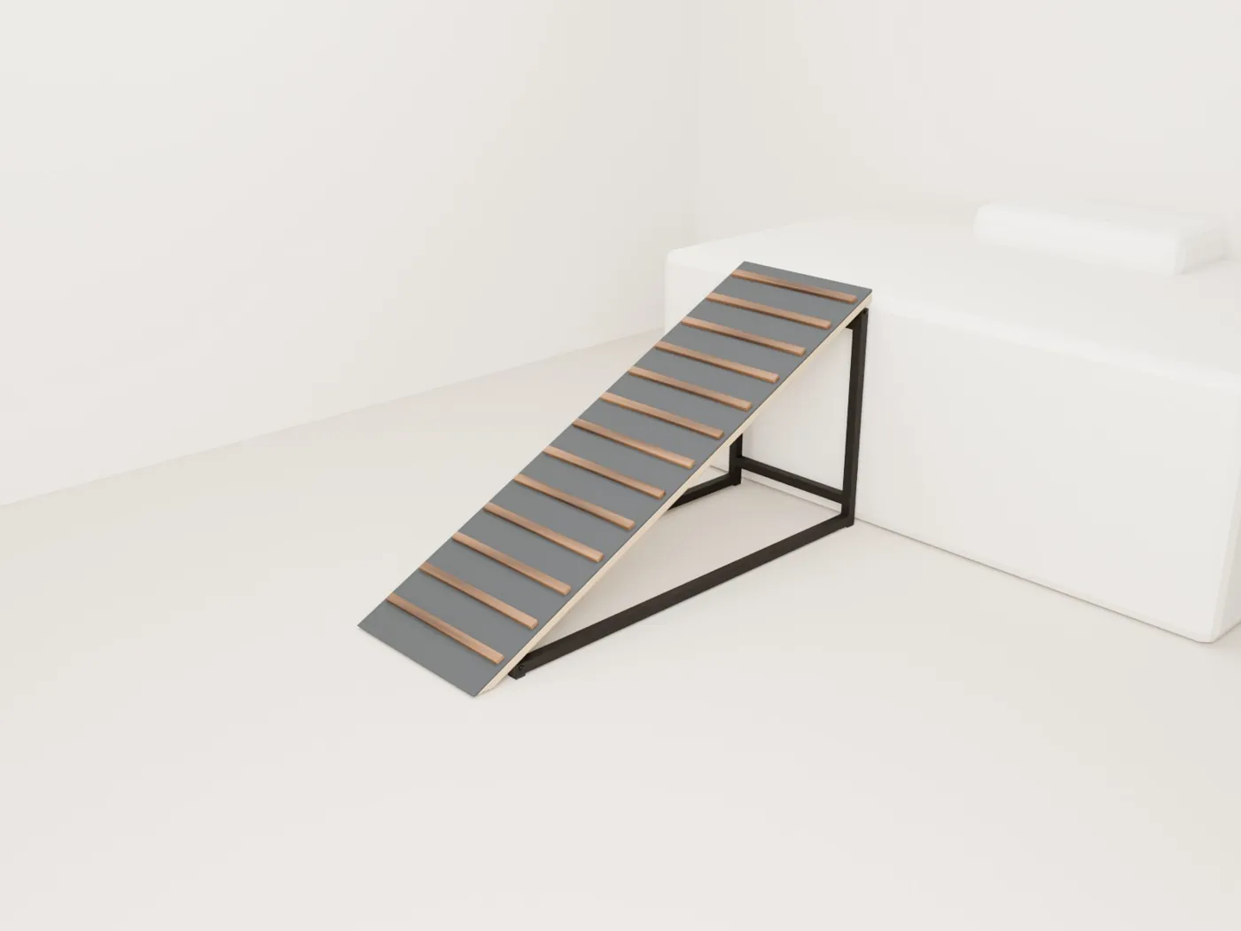 Rampa para perro para sofá y cama · Cama · sube 60 cm · rampa de 134 cm