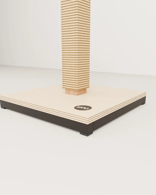 Wooden sisal cat scratching post · Forge