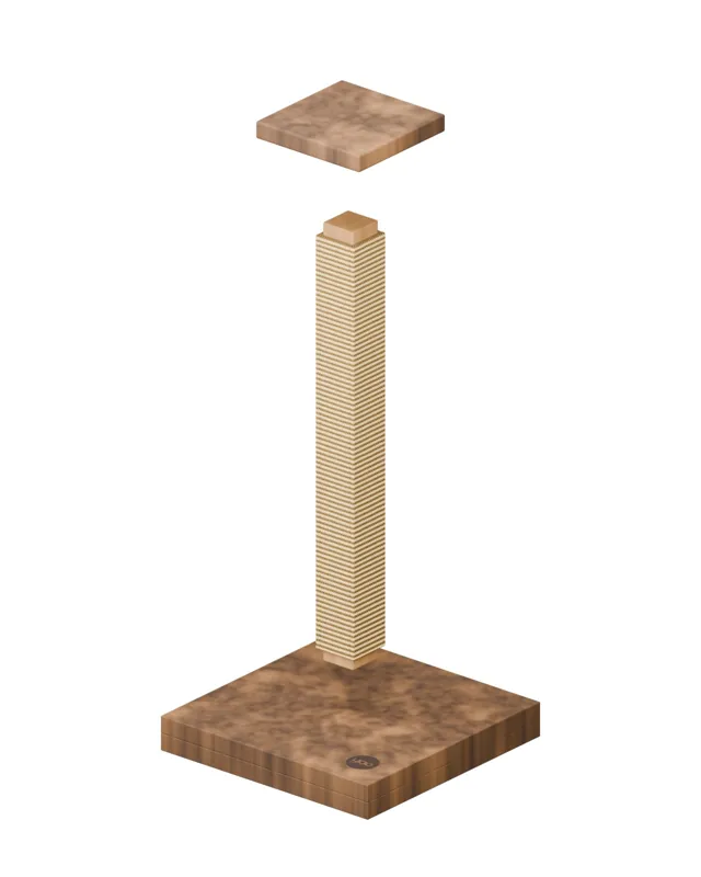 Wooden sisal cat scratching post · Barn